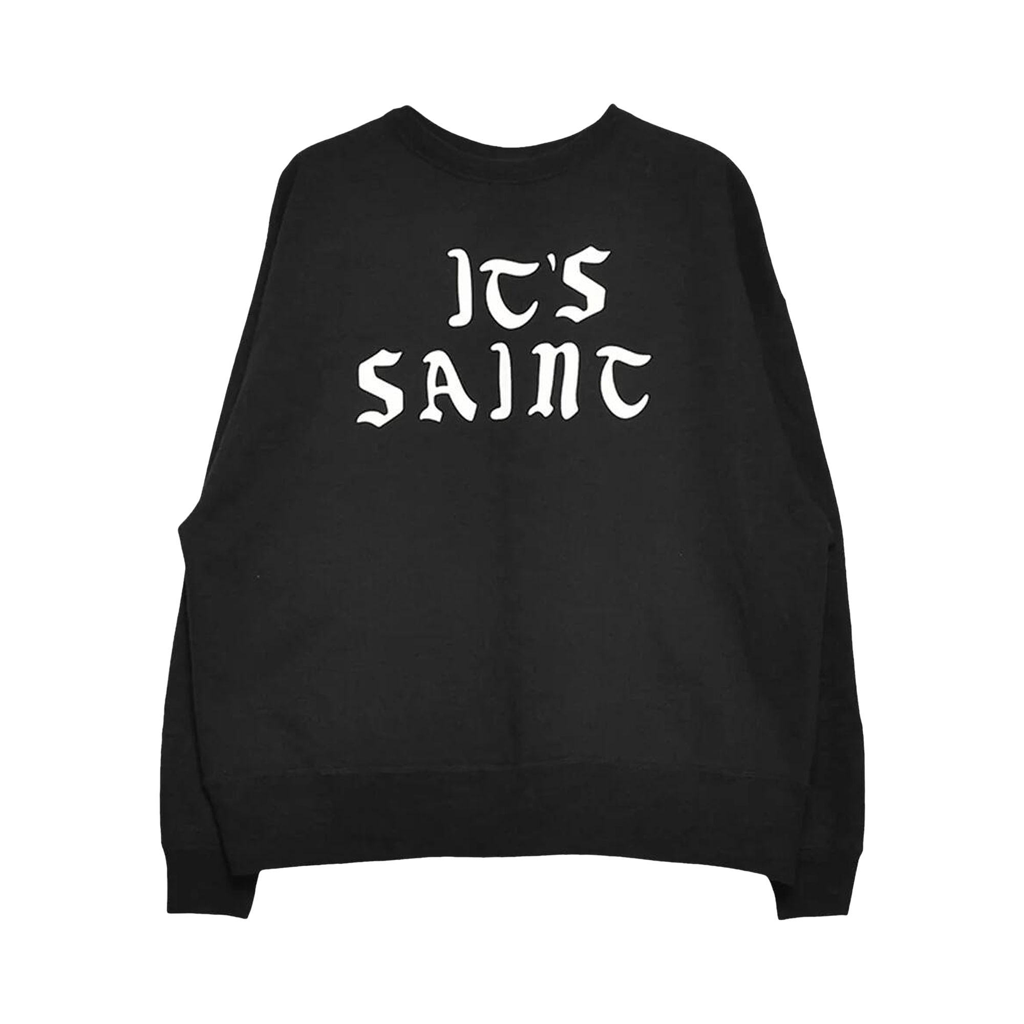 Pre-owned Saint Mxxxxxx It's Saint Crewneck Sweatshirt 'black' | Men's Size Xl