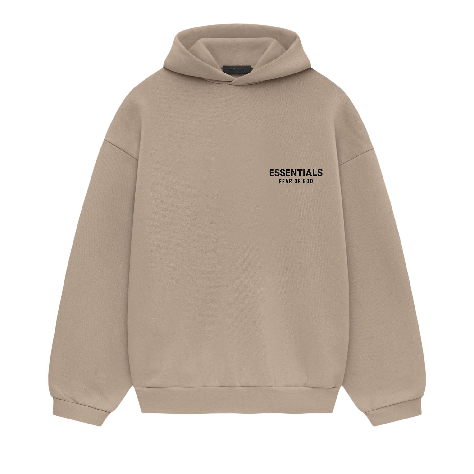 Pre-owned Essentials Fear Of God Fleece Hoodie Ii 'desert Sand' In Tan