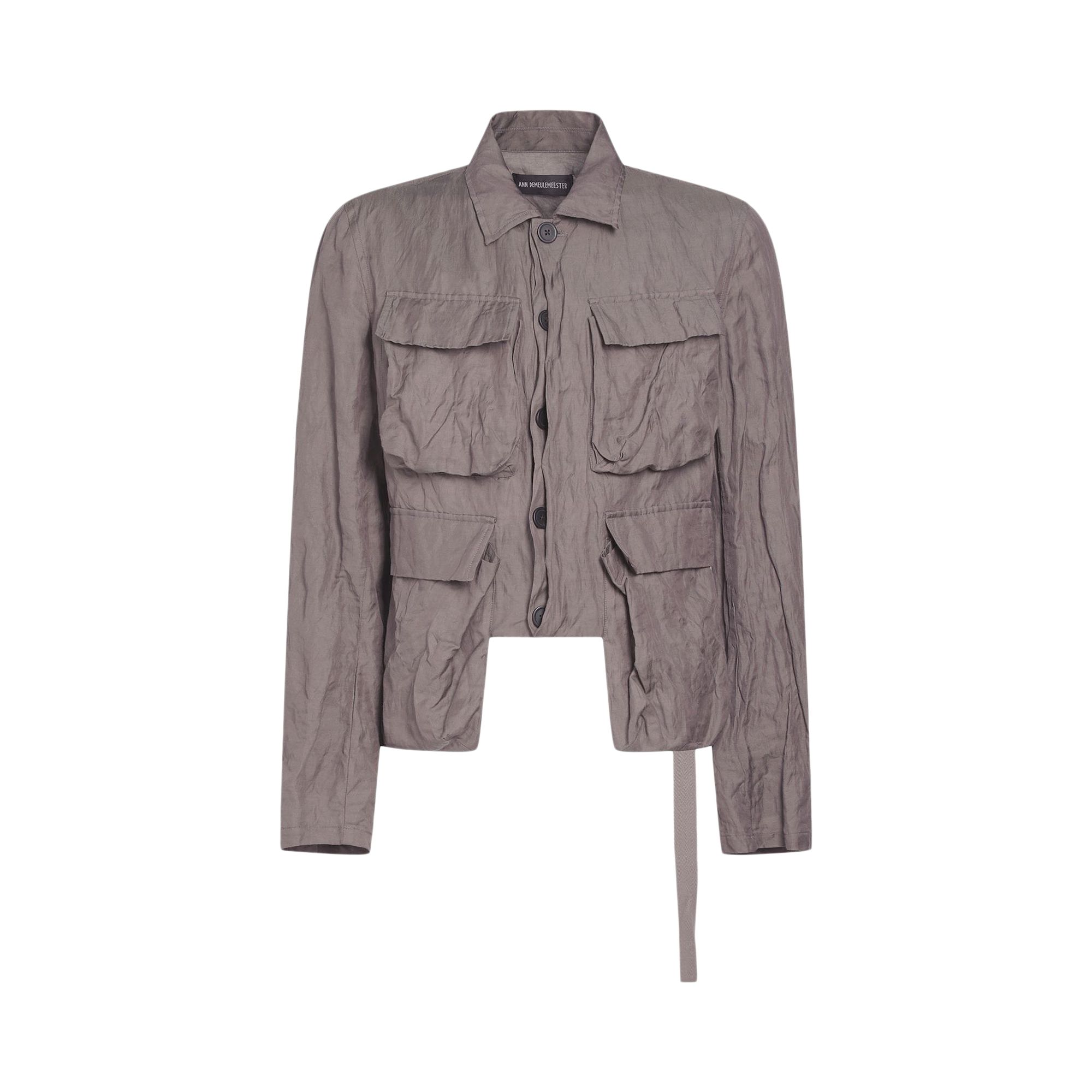 Pre-owned Ann Demeulemeester Silvester Cargo Jacket 'grey' | Women's Size 54 In Gray
