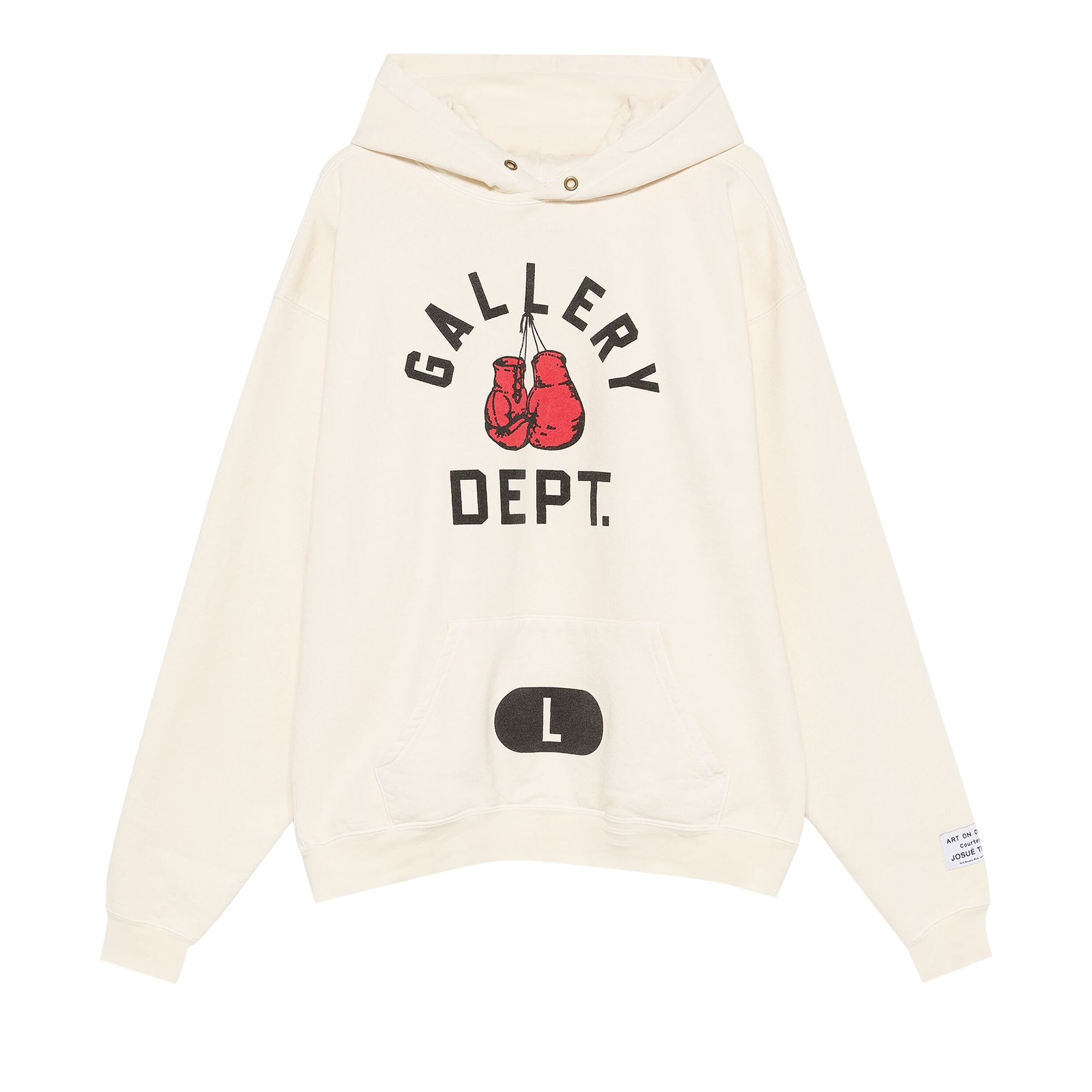 Pre-owned Gallery Dept. Boxing Merch Hoodie 'cream' | Men's Size L