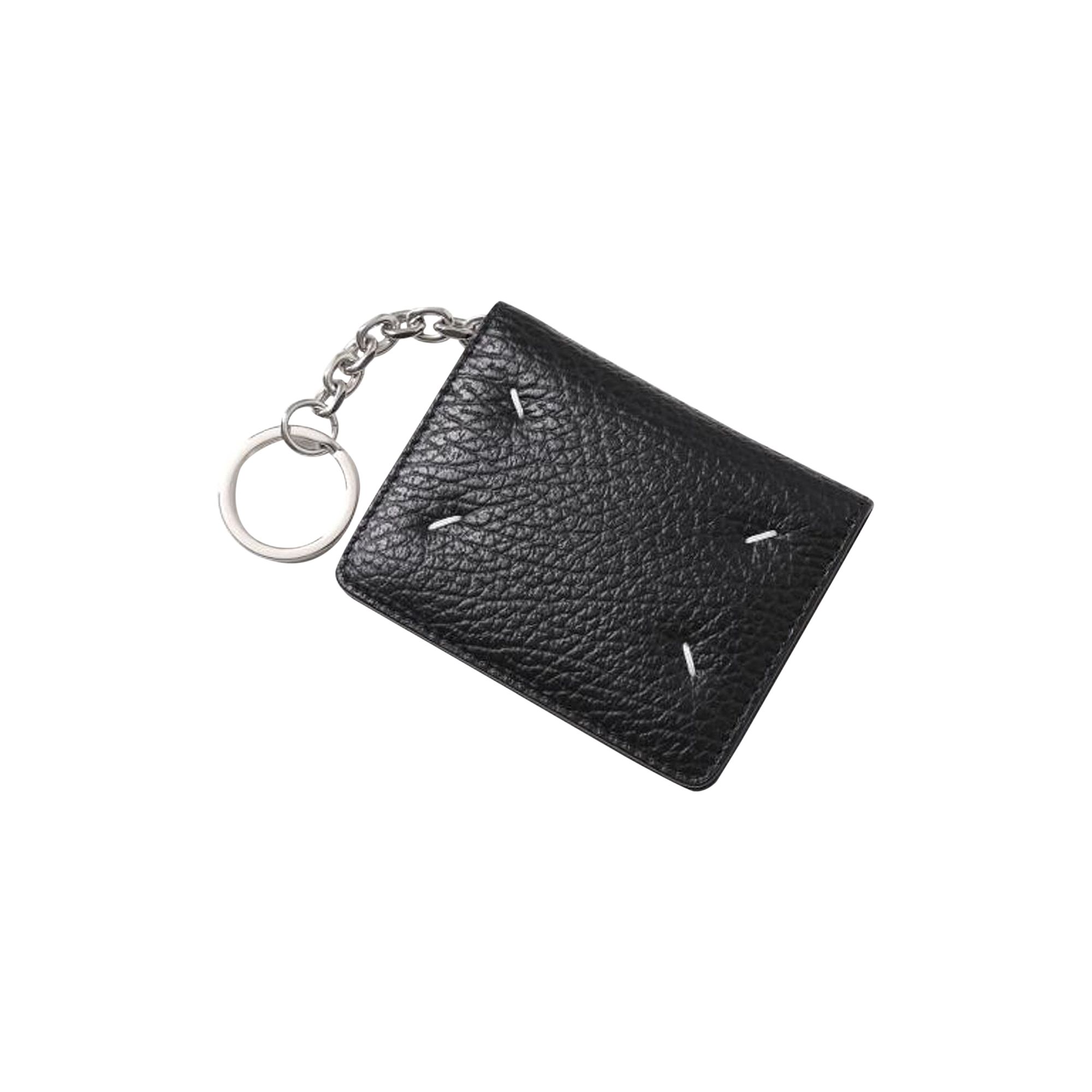 Pre-owned Maison Margiela Keyring Card Wallet 'black' | Men's Size Onesize