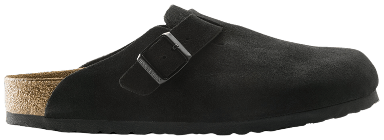Boston Soft Footbed Suede Black