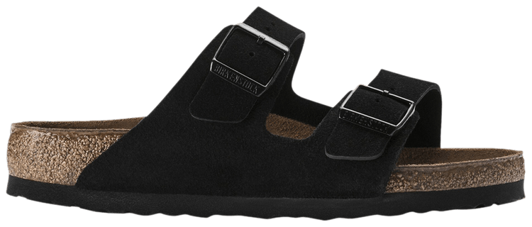Arizona Soft Footbed Suede Black