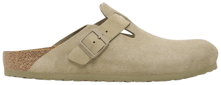 Boston Suede Leather Faded Khaki