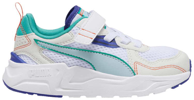 Puma Trinity Lite RBS 2 AC Little Kid White Teal Royal