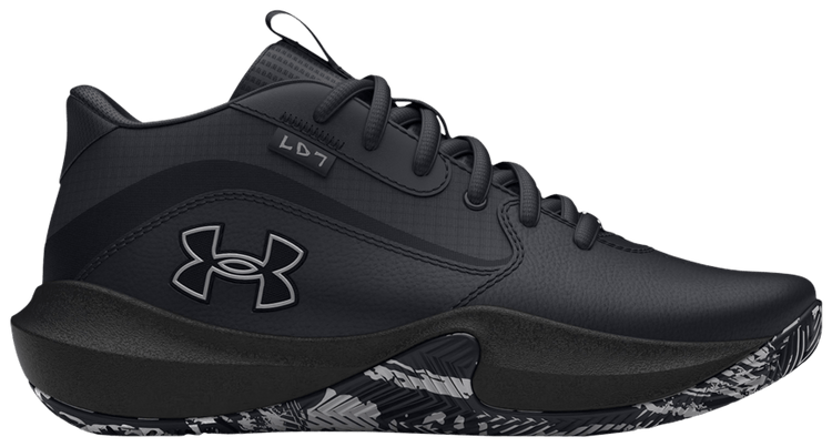 Under Armour Lockdown 7 GS Black Metallic Silver