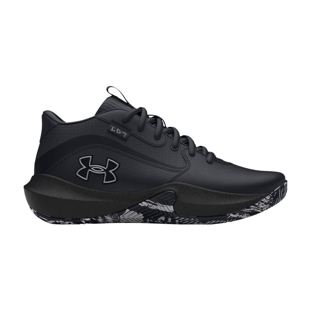 Pre-owned Under Armour Lockdown 7 Gs 'black Metallic Silver' | Kid's Size 4