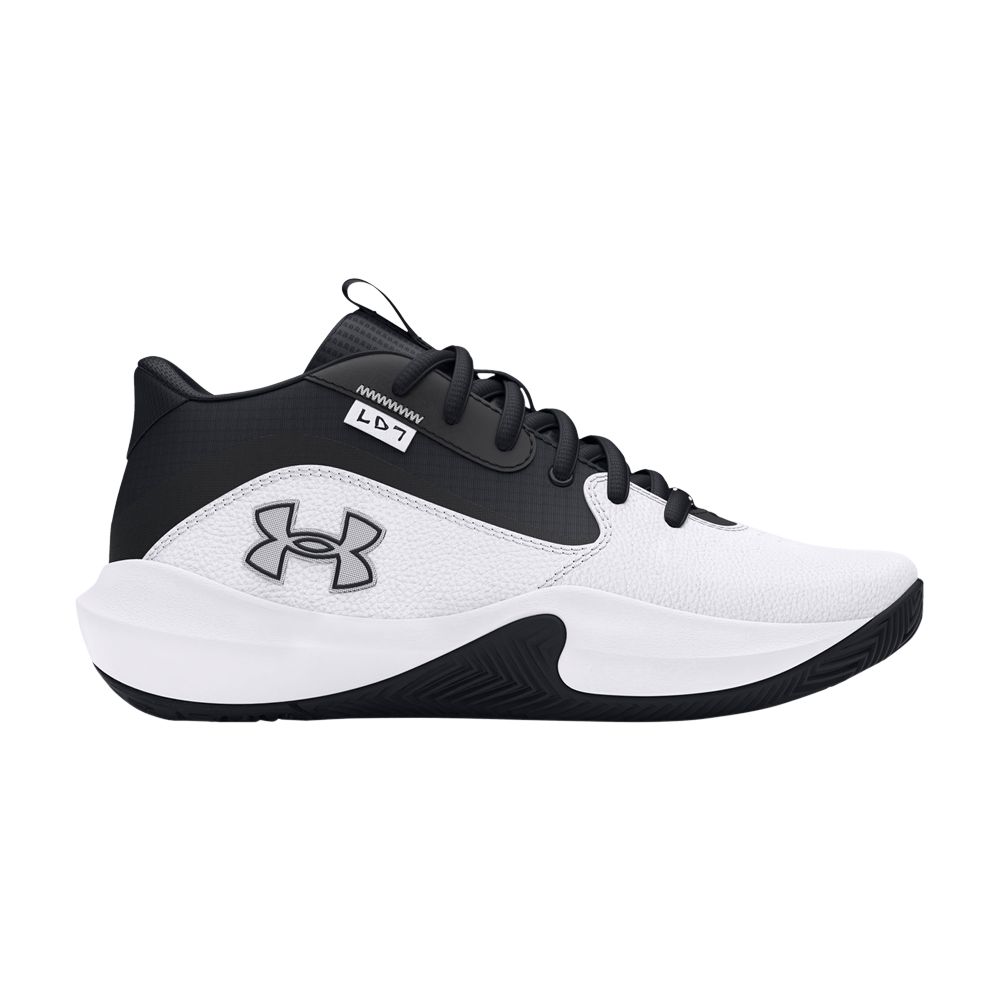 Pre-owned Under Armour Lockdown 7 Gs 'white Black' | Kid's Size 5.5