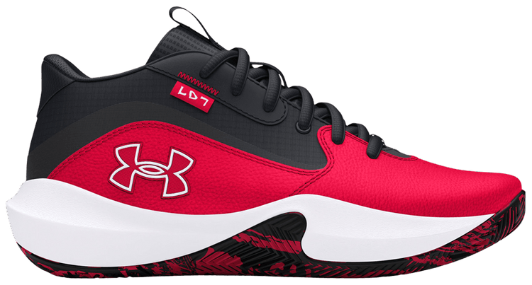 Under Armour Lockdown 7 GS Red Black White