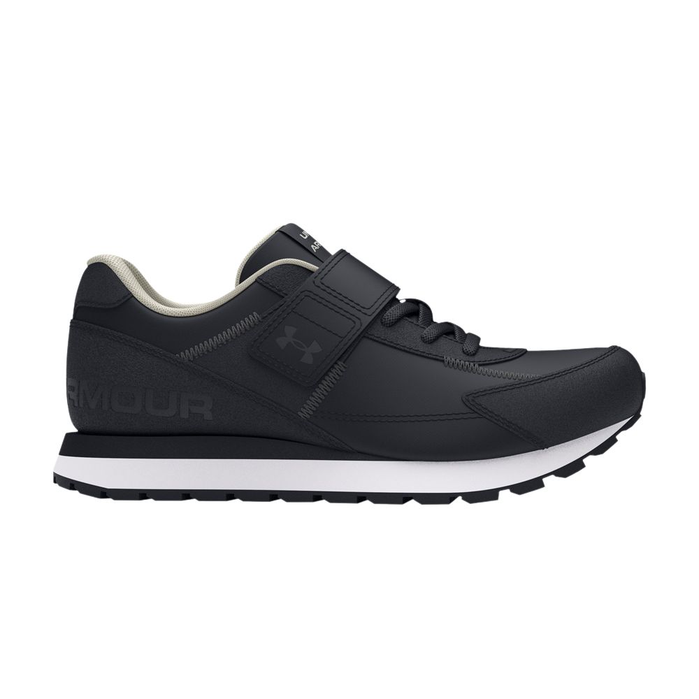 Pre-owned Under Armour Essential Runner Ps 'black White' | Kid's Size 12.5