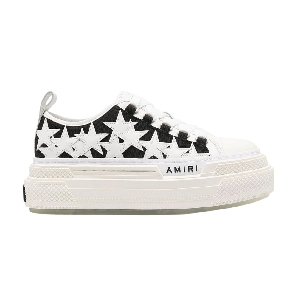 Pre-owned Amiri Wmns Stars Platform Court Low 'black White' | Women's Size 36