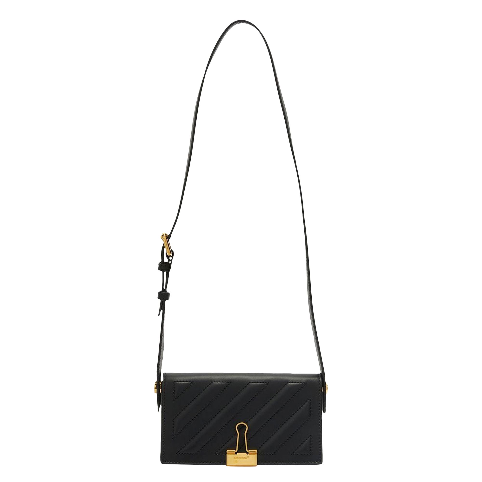 Pre-owned Off-white Cross 21 Shoulder Bag 'black/gold' | Men's Size Onesize