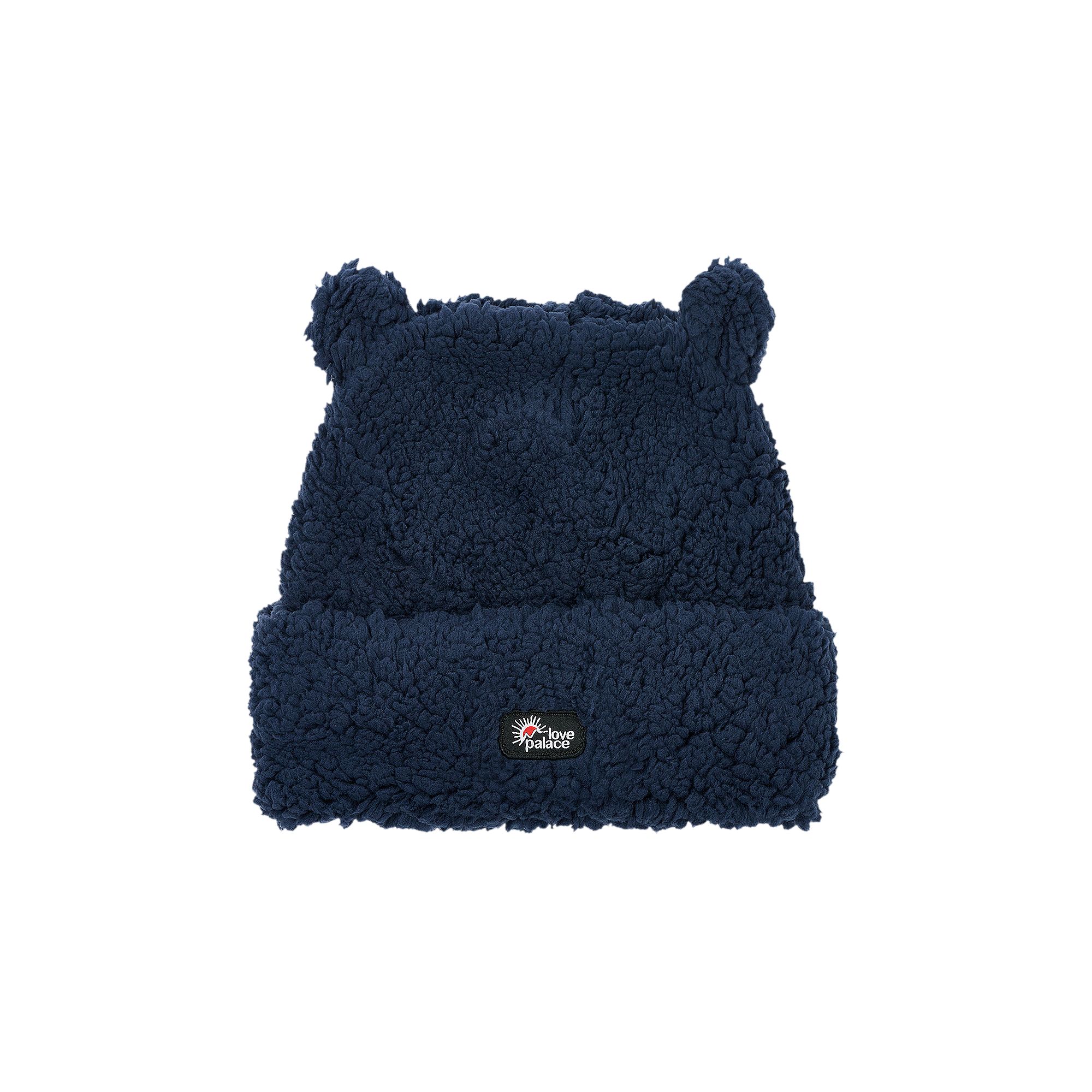 Pre-owned Palace Love  Fuzzy Ears Beanie 'navy' | Blue | Men's Size L/xl