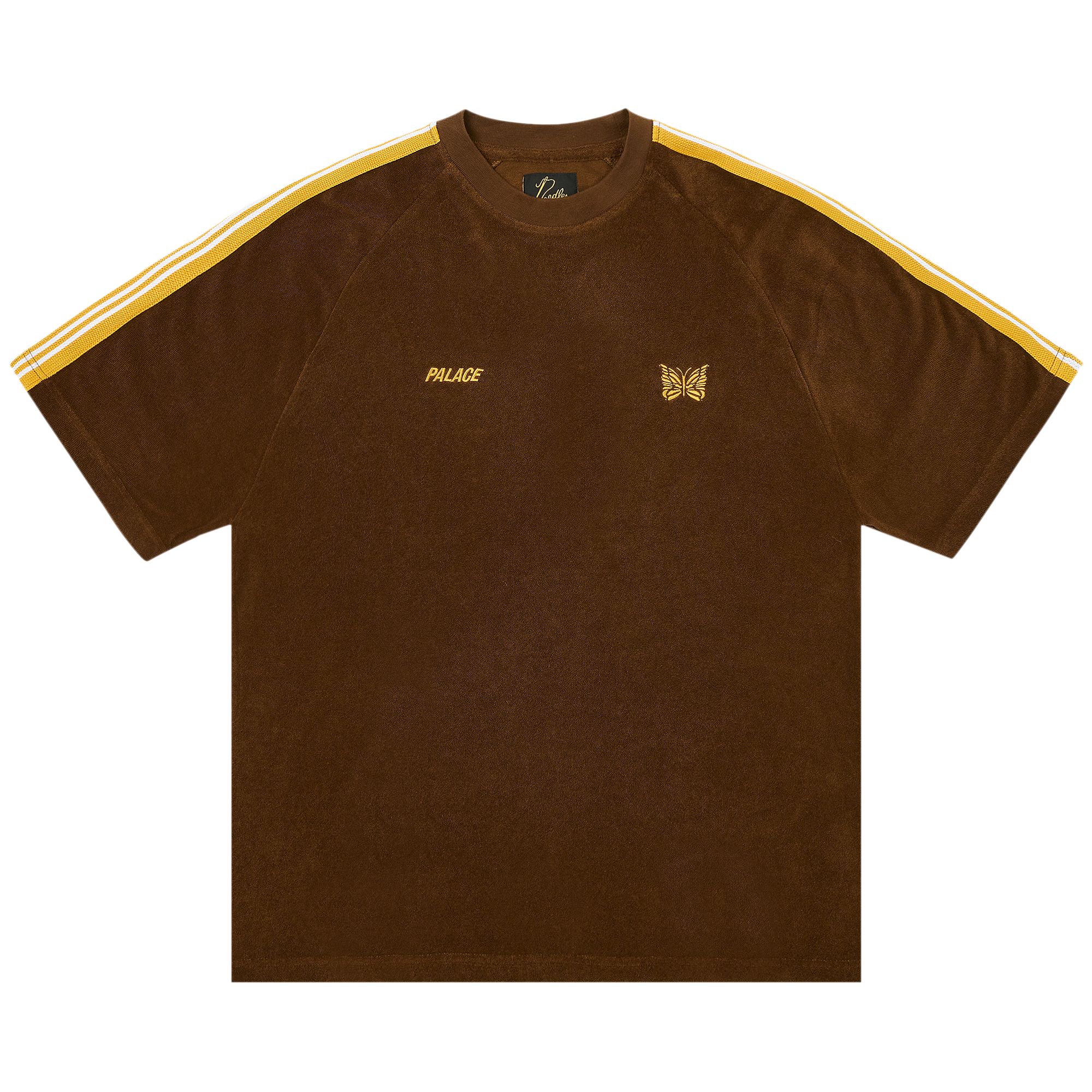 Pre-owned Palace X Needles Towelling T-shirt 'brown' | Men's Size M