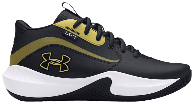 Under Armour Lockdown 7 GS Black Metallic Gold