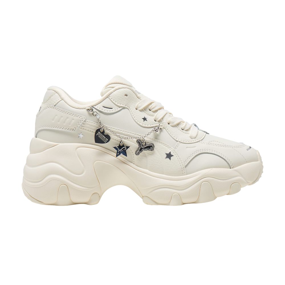 Puma Wmns Pulsar Wedge 'Chain - Frosted Ivory Silver' | Cream | Women's Size 9 - 400491-01