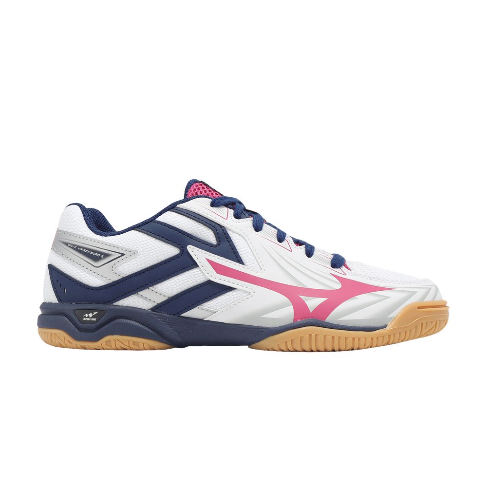 Pre-owned Mizuno Wmns Wave Kaiserburg 8 Wide 'white Navy Pink' | Women's Size 6