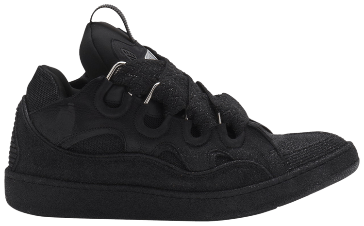Lanvin Curb Sneakers Black Glitter