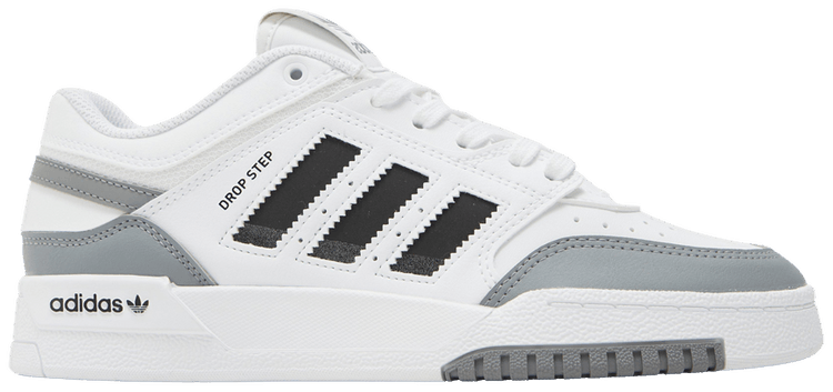 Adidas Drop Step Low J White Black Grey