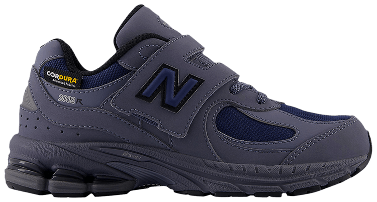 New Balance 2002R Hook Loop Little Kid Wide Cordura Pack Dark Arctic Grey