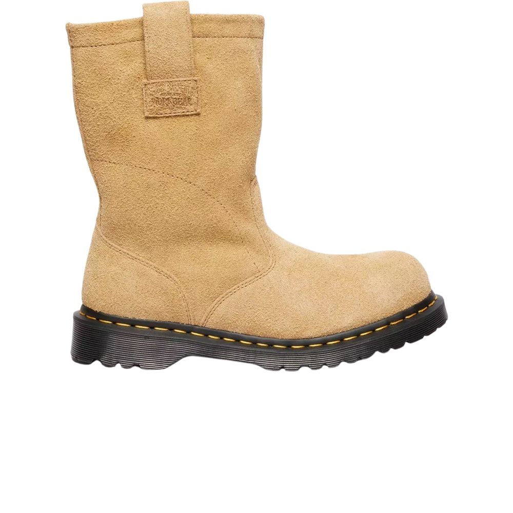 Pre-owned Dr. Martens Stussy X 2295 Decon Biker Boot 'sand' In Brown