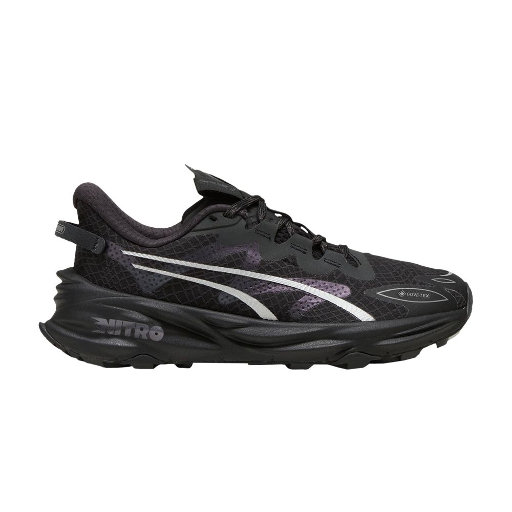 Pre-owned Puma Wmns Fast-trac Nitro 3 Gore-tex 'seasons - Black Silver' | Women's Size 7.5