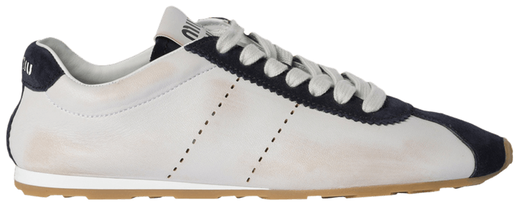 スニーカー MIU MIU 5E114E_054_F0009 PLUME SUEDE SNEAKERS Buy Miu Miu Wmns Plume Suede Sneaker 'White Blue' - 5E114E