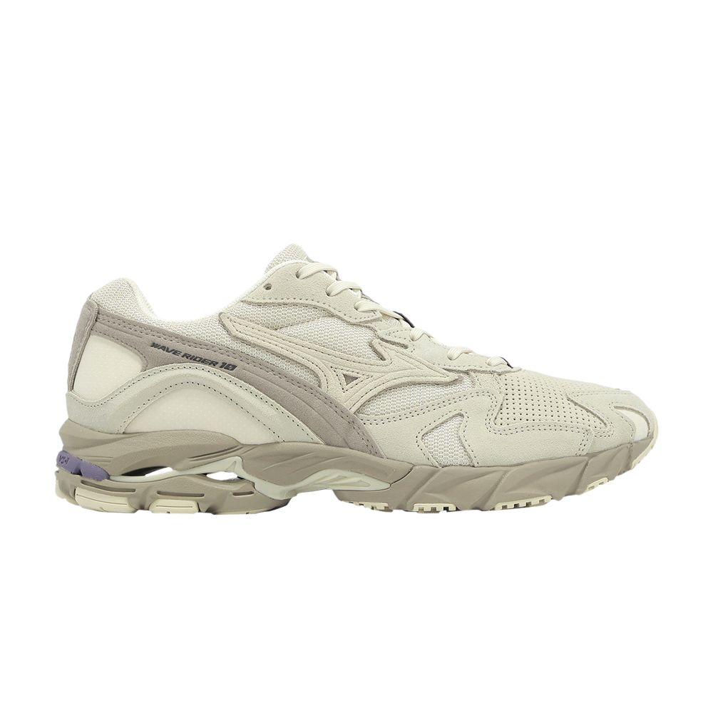 Pre-owned Mizuno Wave Rider 10 'desert Sage' | Cream | Men's Size 6.5 In White