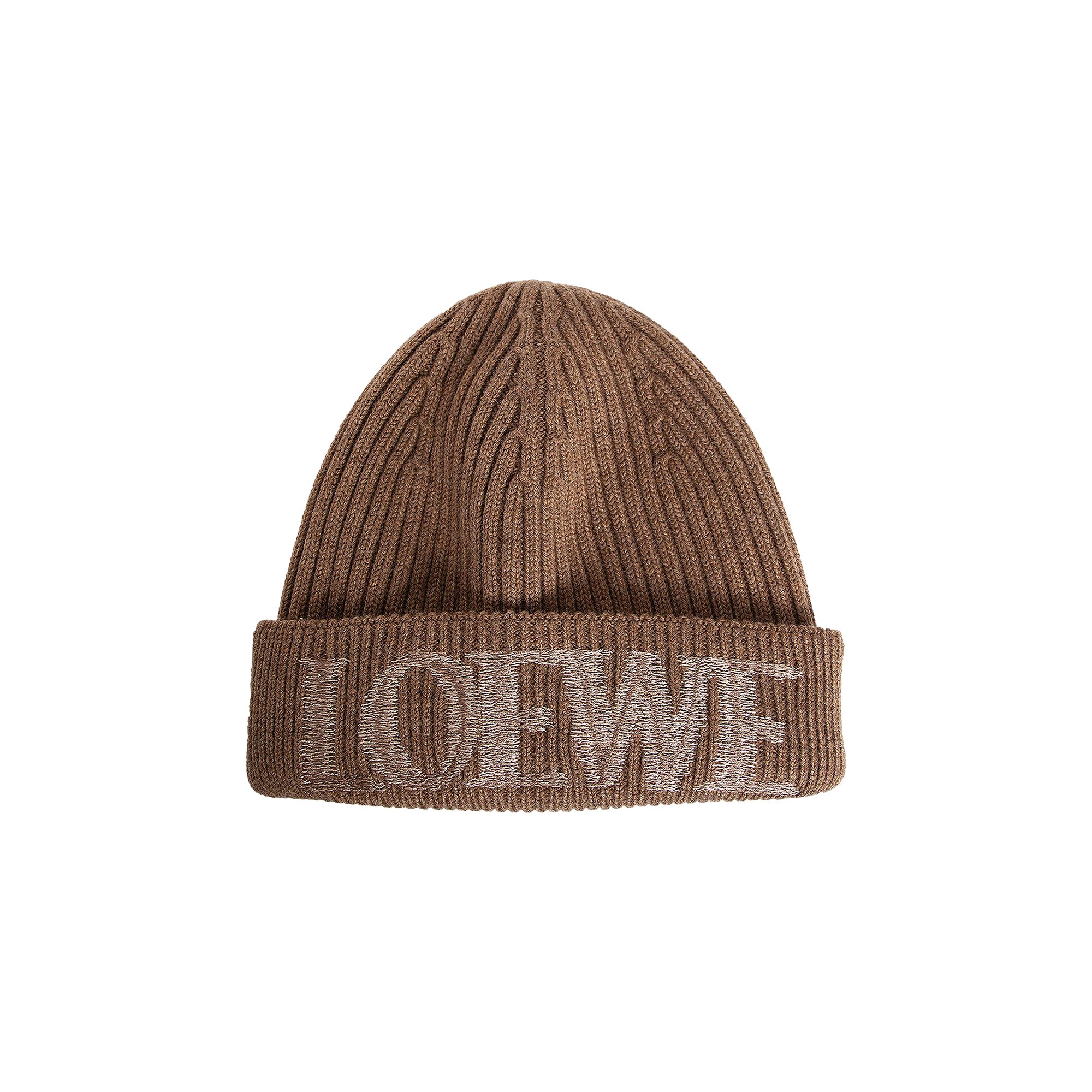 Pre-owned Loewe Wool Beanie 'light Brown' | Men's Size Onesize