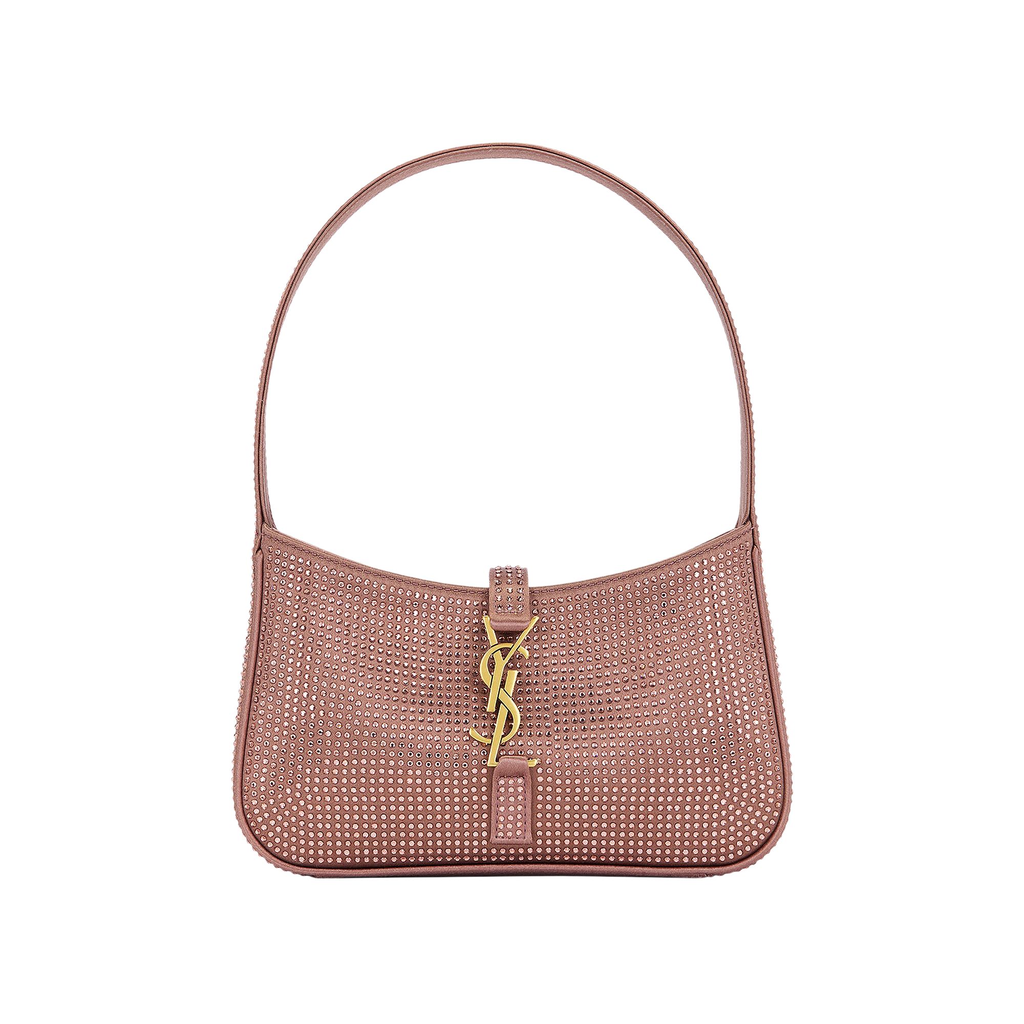 Pre-owned Saint Laurent Mini Le 5 A 7 Hobo Bag 'elderberry' | Pink | Women's Size Onesize