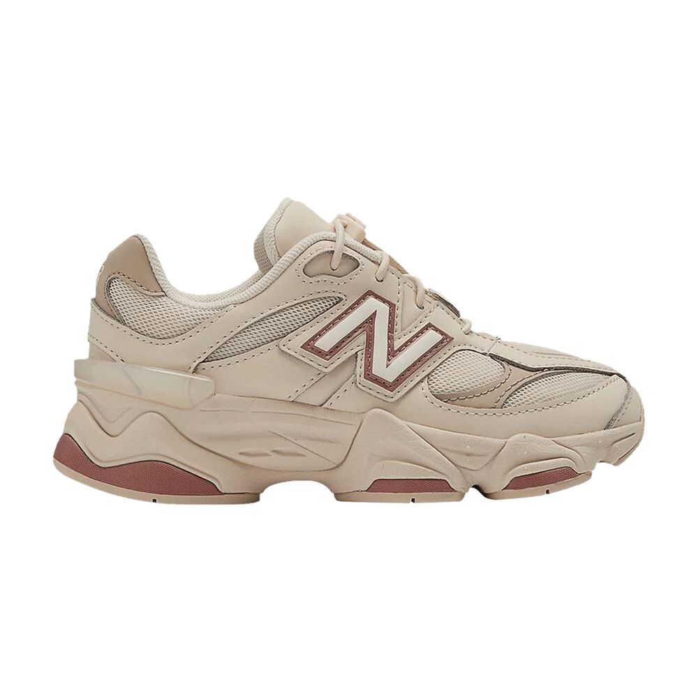New Balance 9060 Little Kid Wide 'Bone Sparrow Lace Toggle' | Cream | Kid's Size 3 - PV9060GC-W