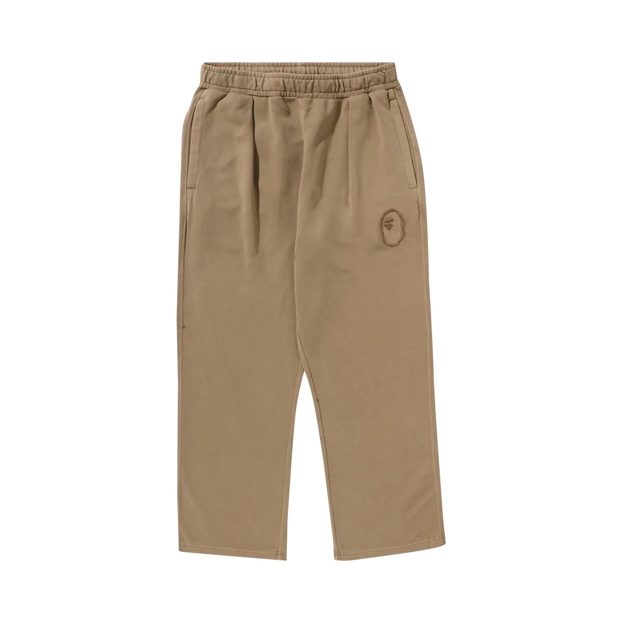 Pre-owned Bape Garment Dye Oversized Fit Sweatpants 'beige' | Tan | Men's Size L