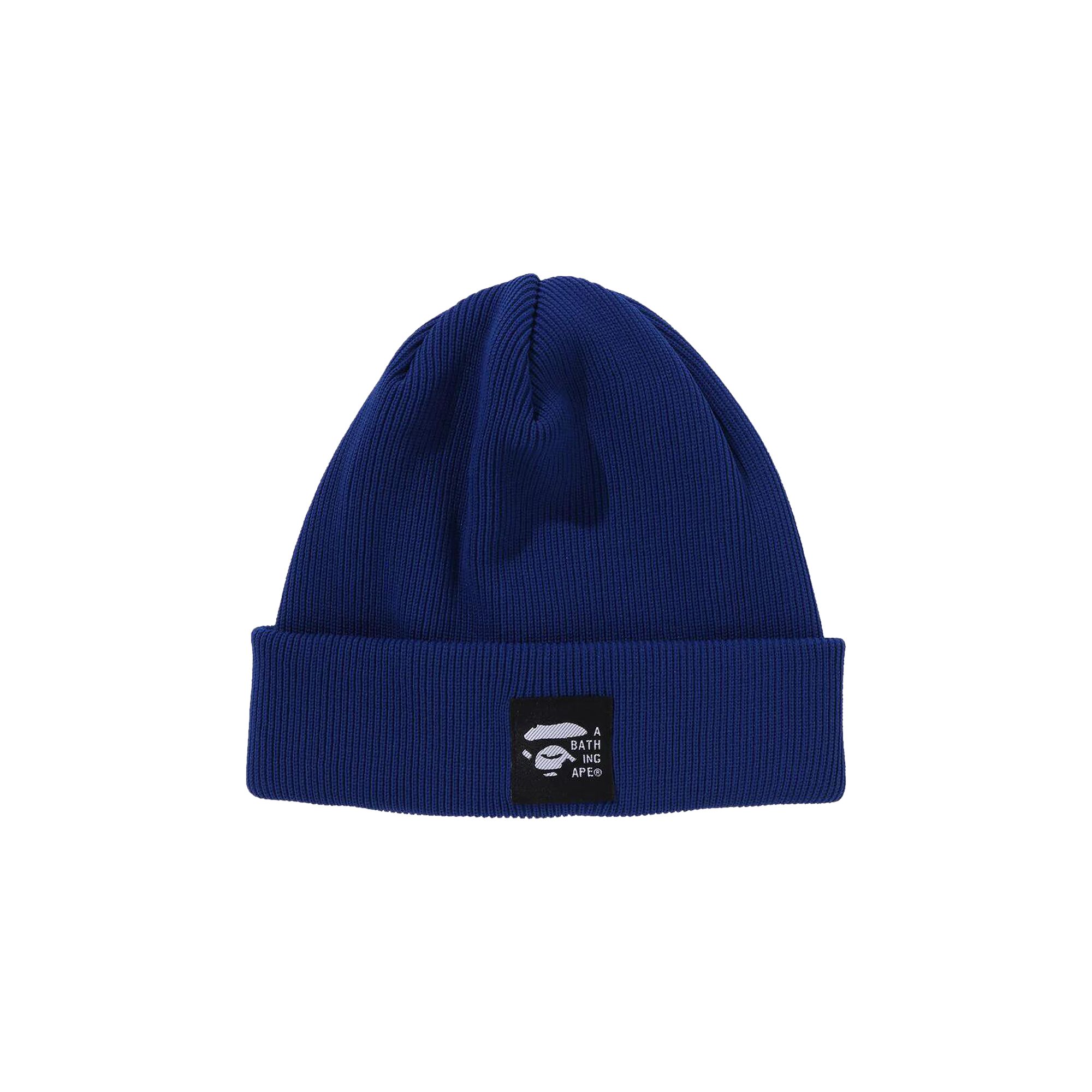 Pre-owned Bape Logo Knit Cap 'blue' | Men's Size Onesize