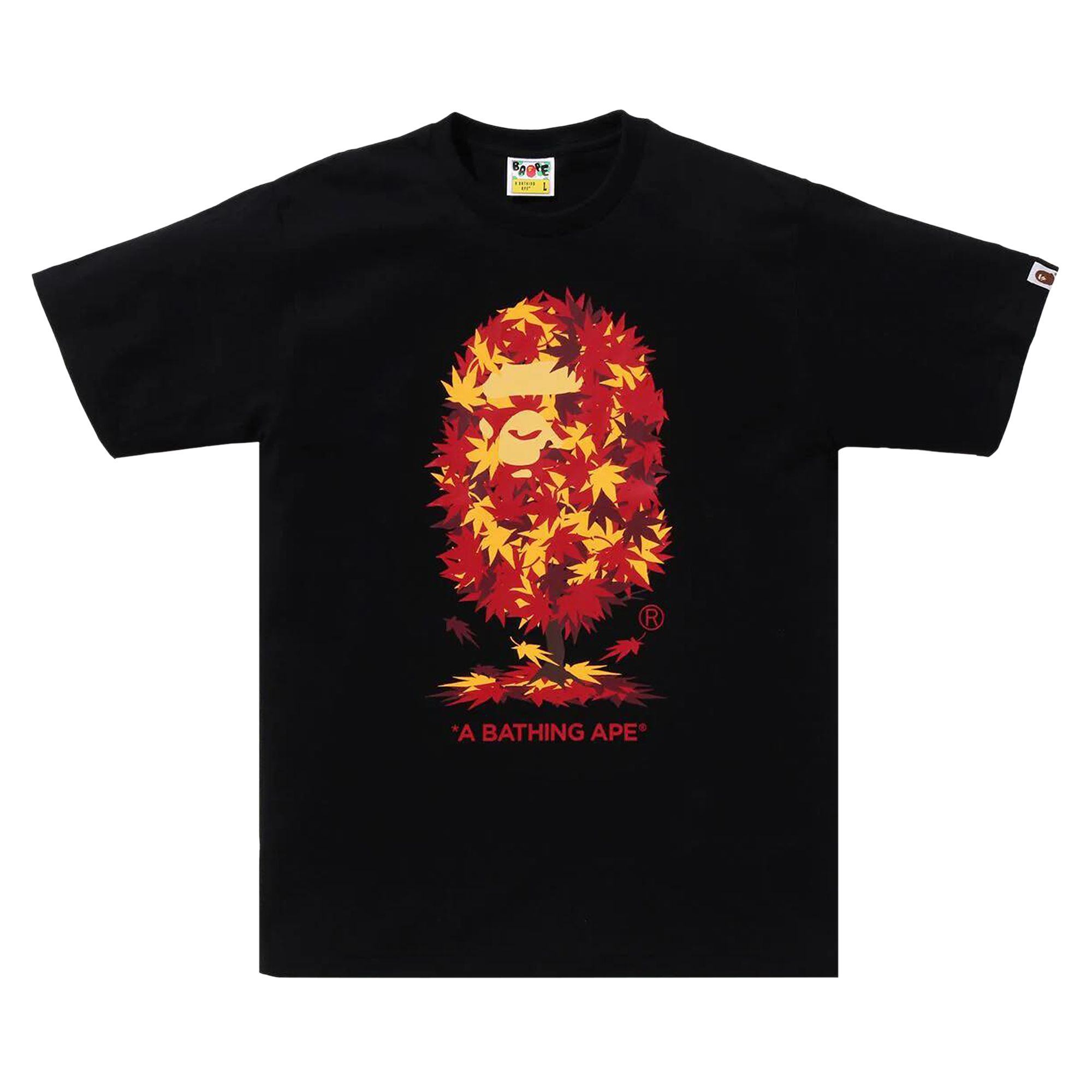 Pre-owned Bape Japan Autumn Ape Head Tee 'black' | Men's Size M