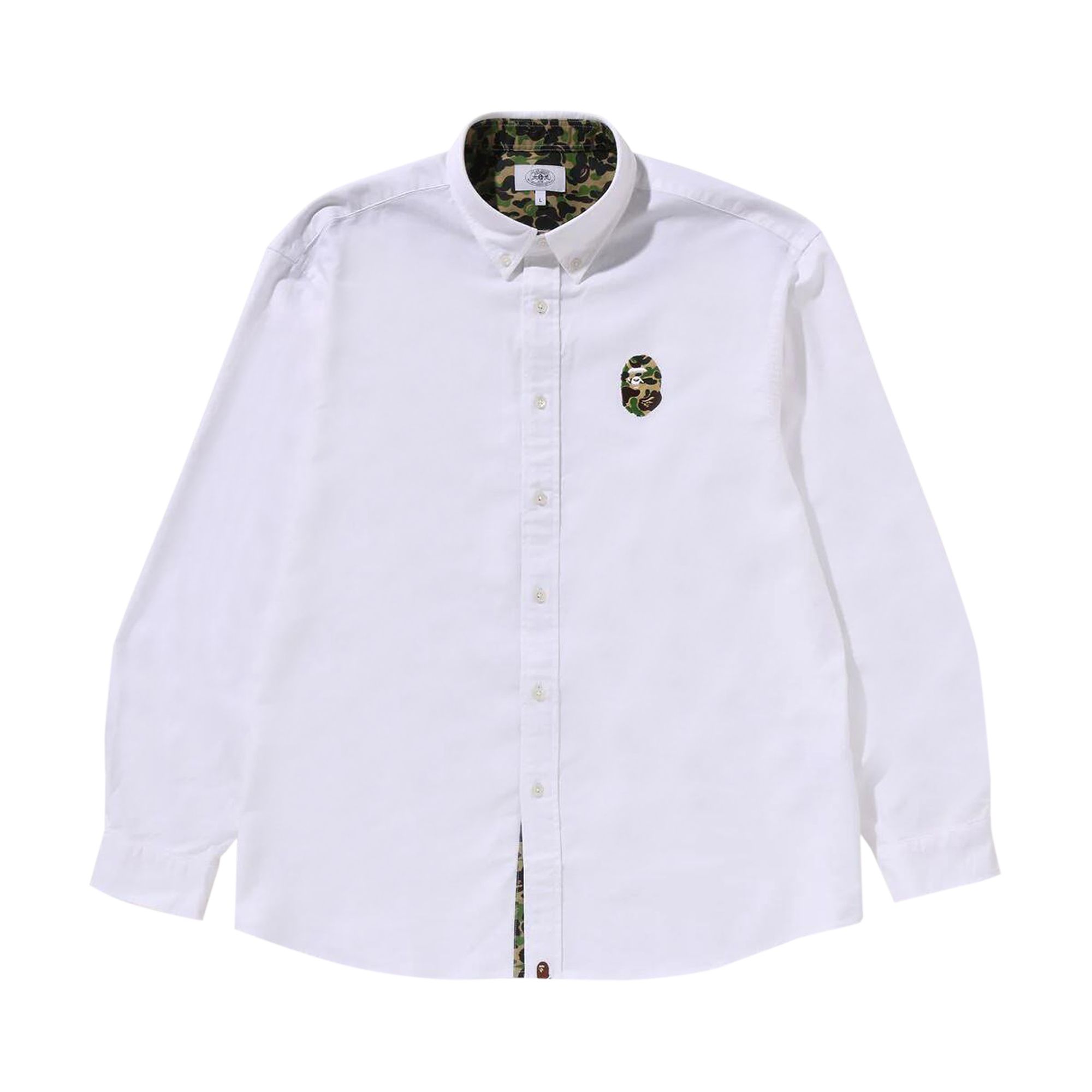 Pre-owned Bape Abc Camo One Point Relaxed Fit Shirt 'white'