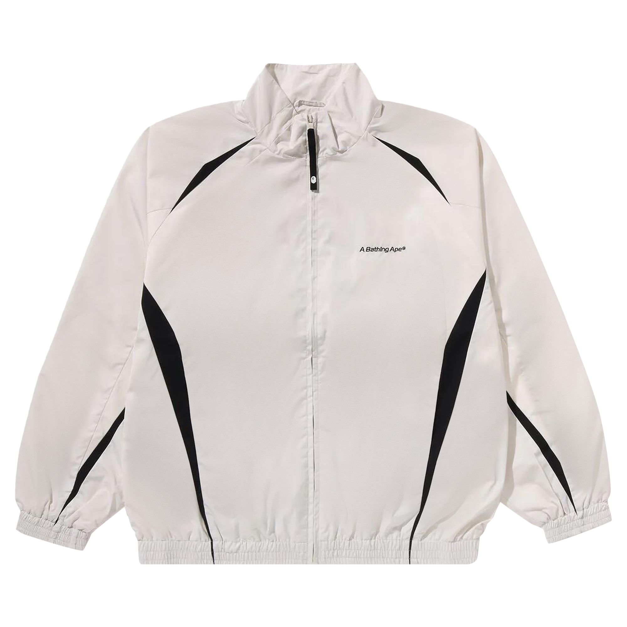 Pre-owned Bape Bathing Ape Logo Track Jacket 'ivory' | Cream | Men's Size L