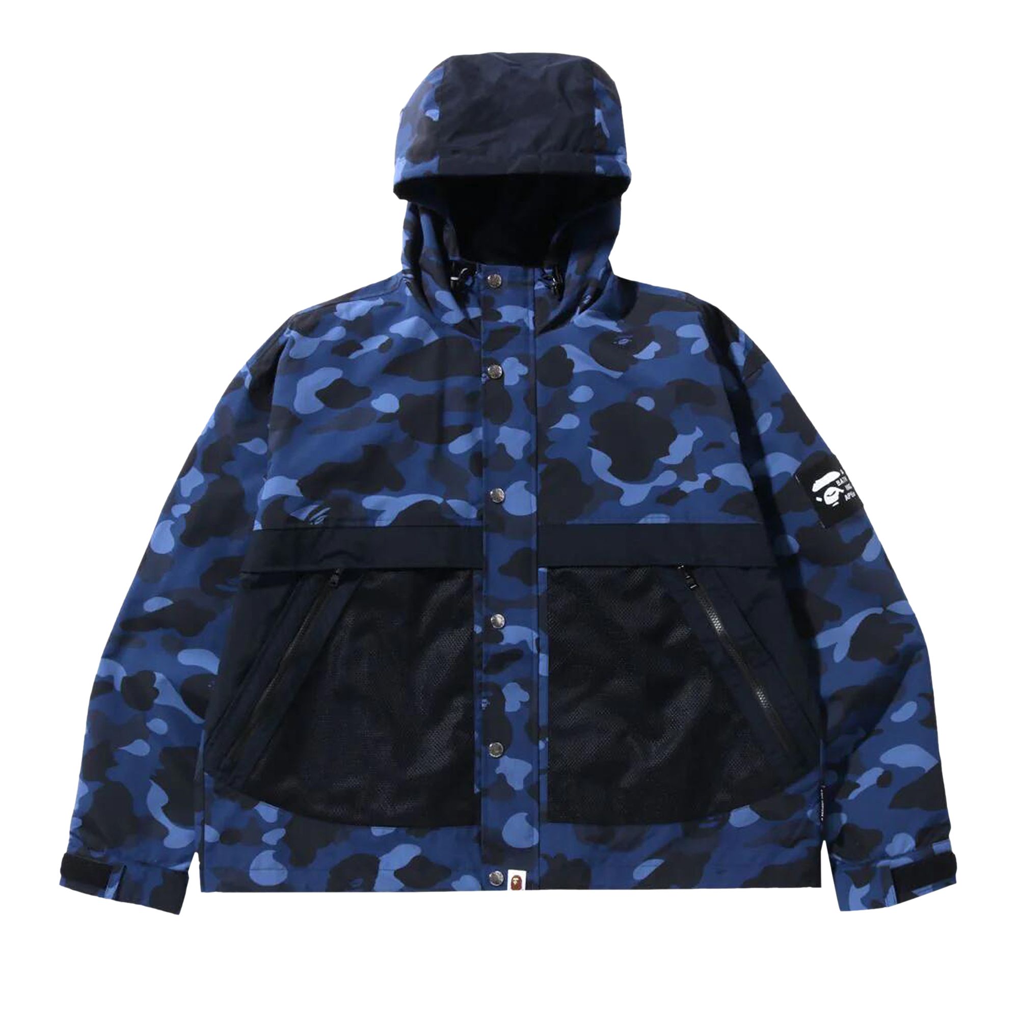 Pre-owned Bape Color Camo Relaxed Fit Hoodie Jacket 'navy' | Blue | Men's Size S