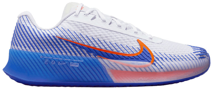 NikeCourt Air Zoom Vapor 11 HC White Hyper Crimson Royal