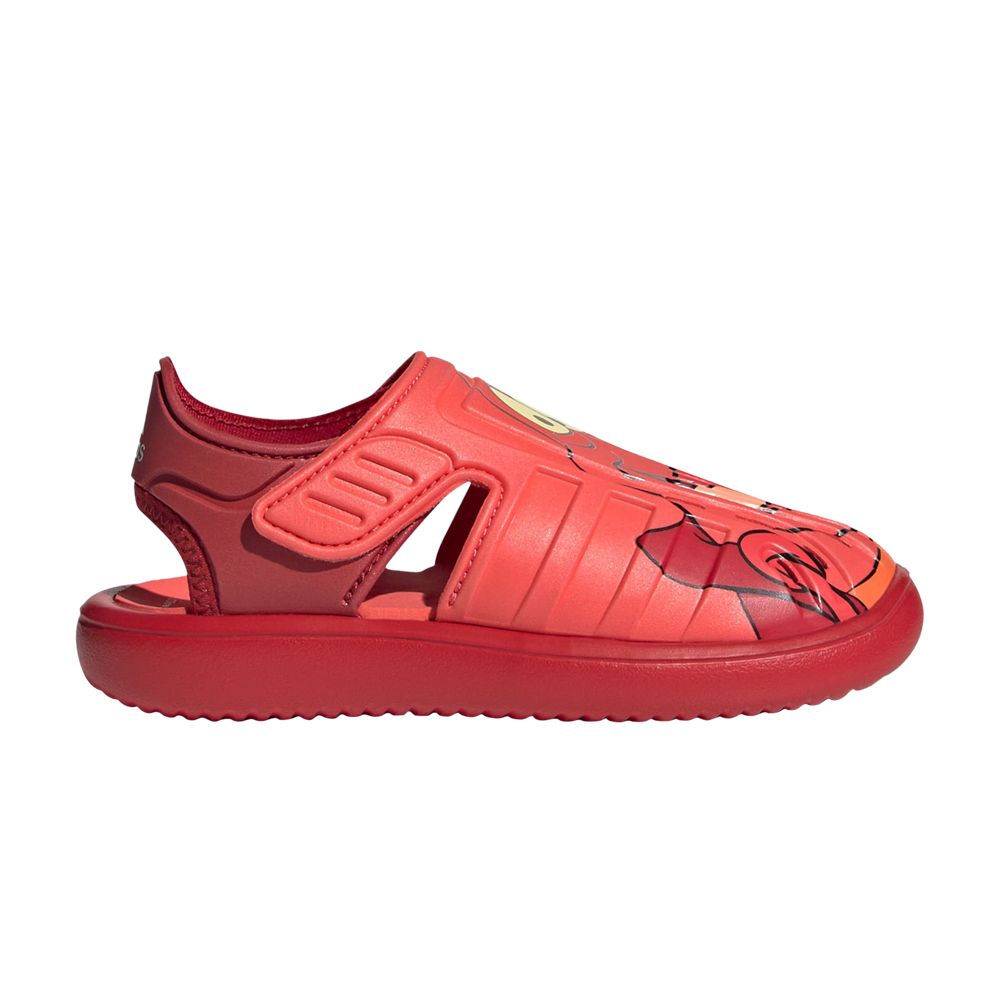Pre-owned Adidas Originals Adidas Disney X Water Sandal C 'sebastian' | Red | Kid's Size 11