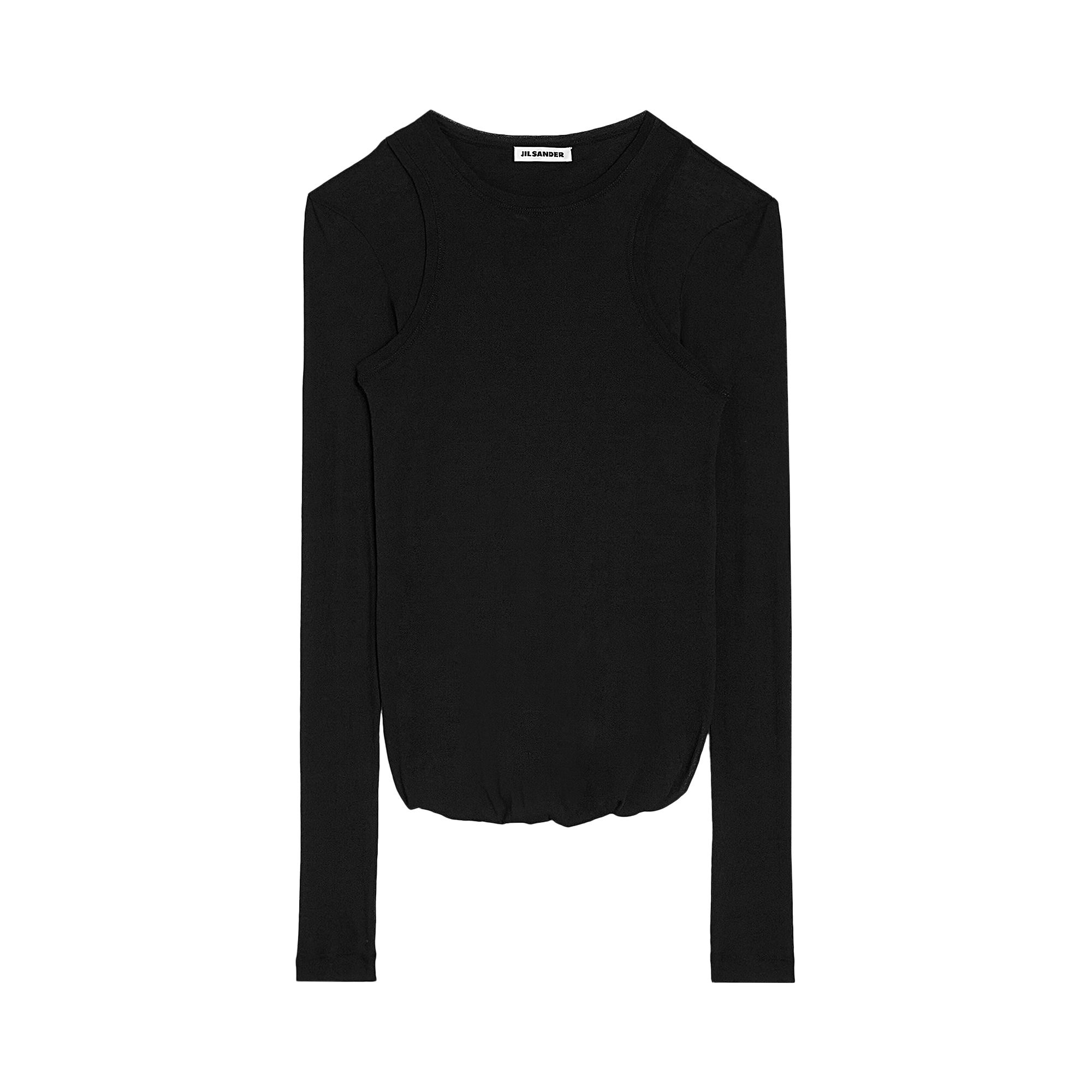Pre-owned Jil Sander Long-sleeve Shirt 'black' | Women's Size 36