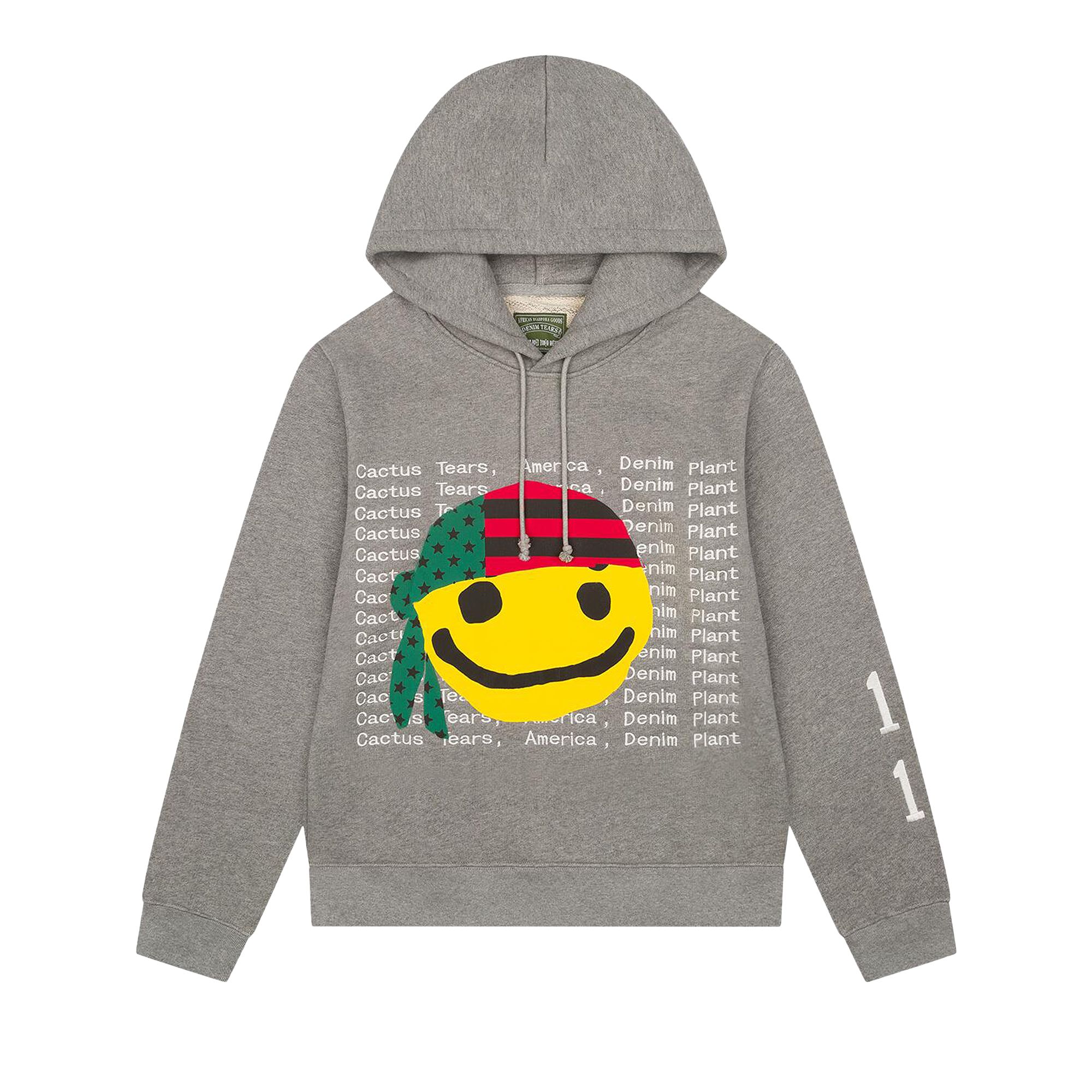 Pre-owned Denim Tears X Cactus Plant Flea Market Cactus Tears Hoodie 'grey' | Men's Size M