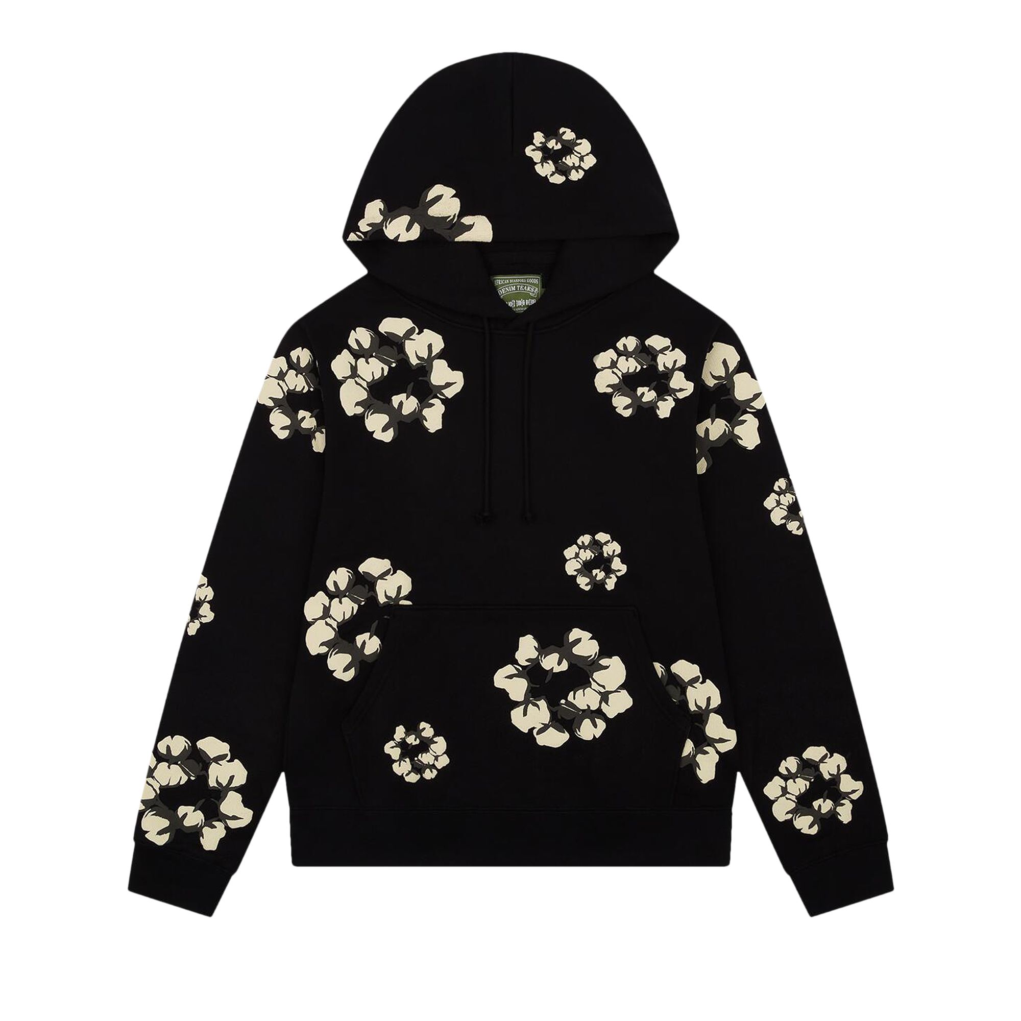 Pre-owned Denim Tears X Cactus Plant Flea Market Cactus Tears Wreath Hoodie 'black' | Men's Size S