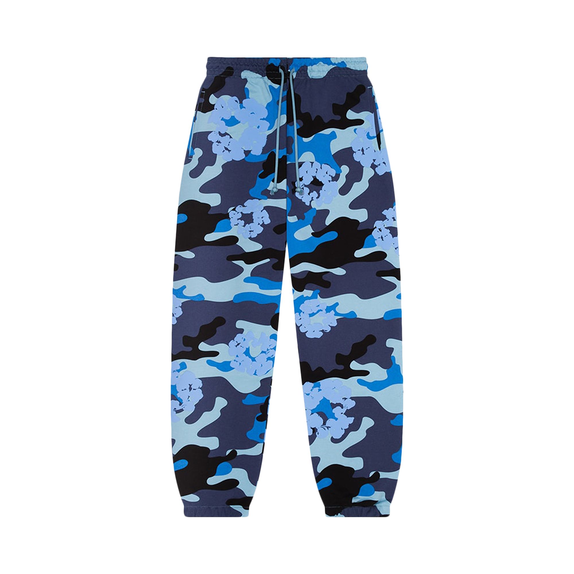 Pre-owned Denim Tears The Wreath Sweatpant 'blue Camo' | Men's Size M