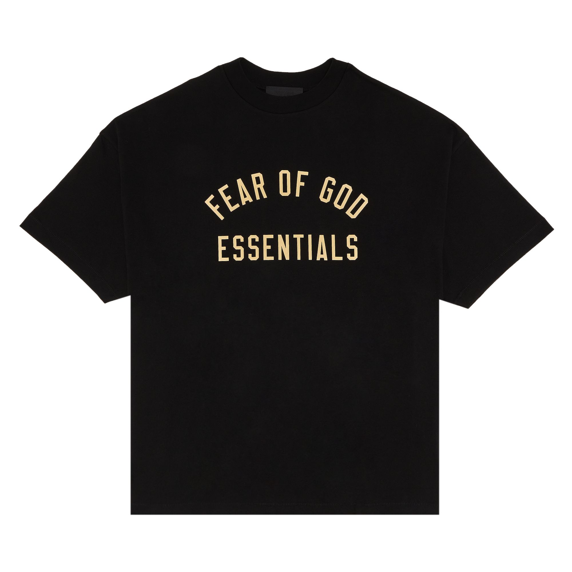 Pre-owned Essentials Fear Of God  Jersey Crewneck Tee 'black' | Men's Size Xxs