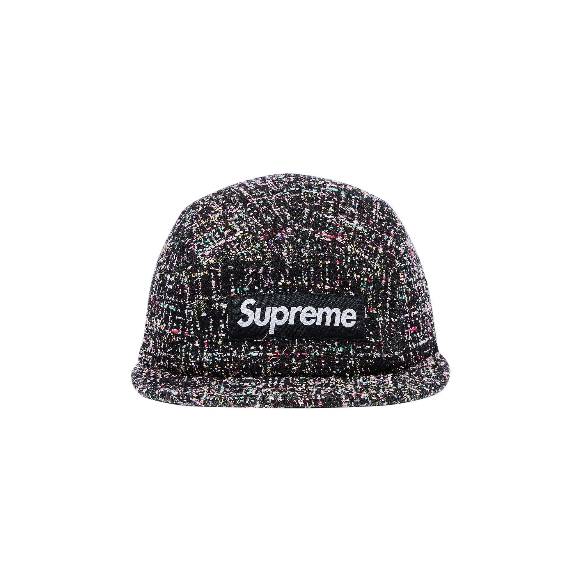 Pre-owned Supreme Denim Bouclé Camp Cap 'black' | Men's Size Onesize