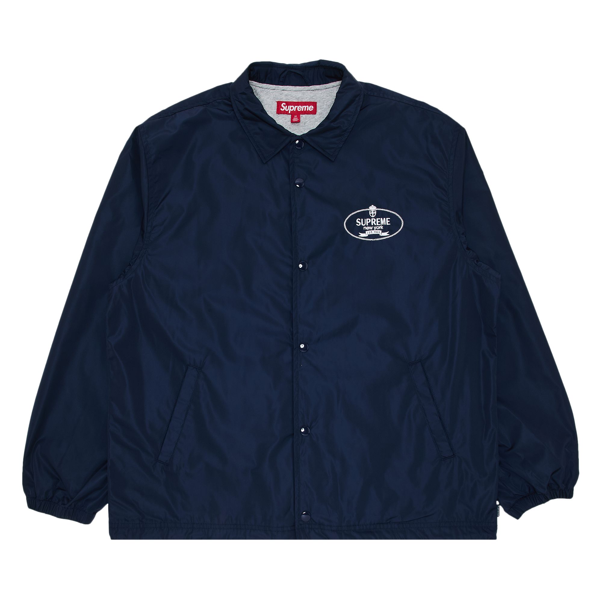 Pre-owned Supreme Crest Coaches Jacket 'navy' | Blue | Men's Size L