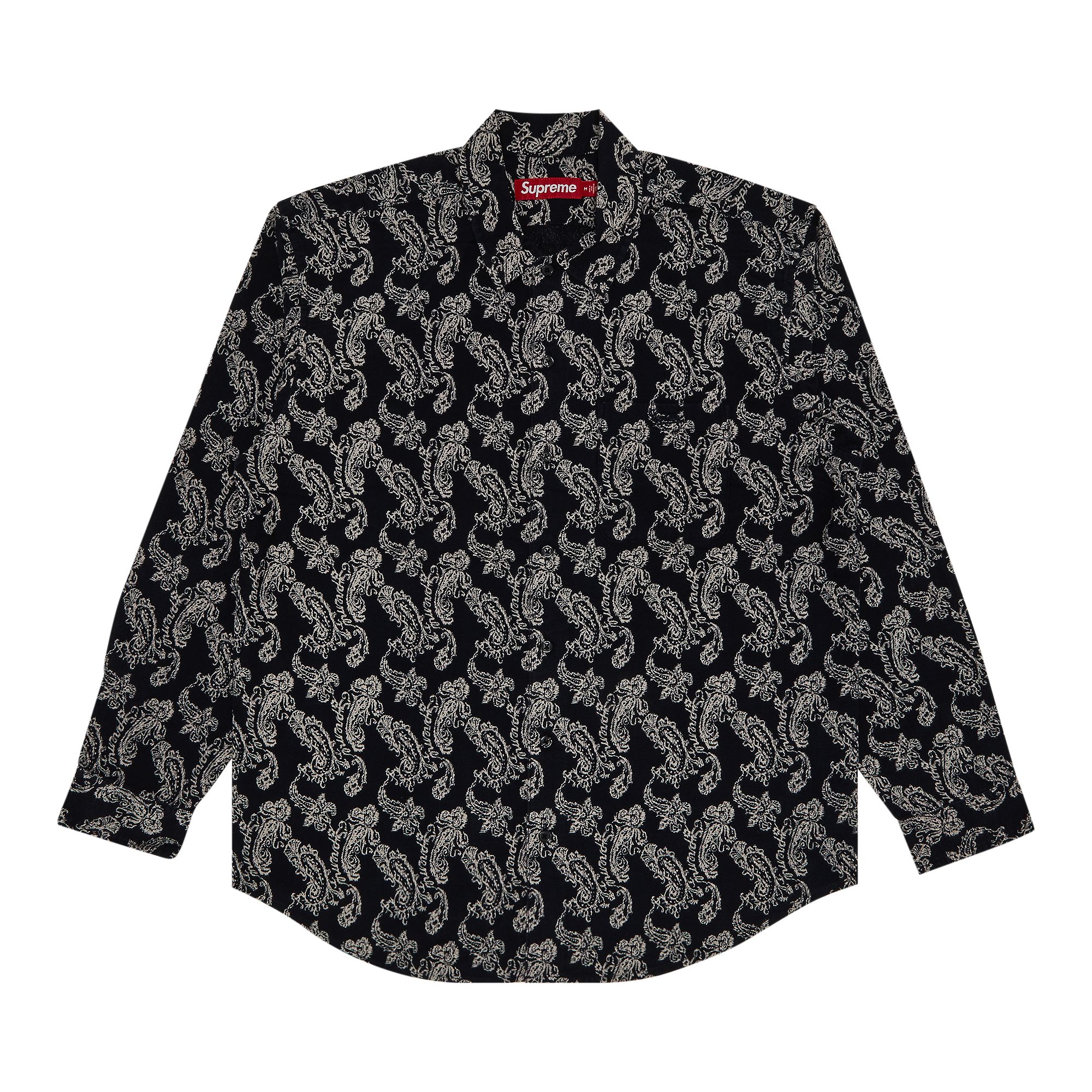 Pre-owned Supreme Paisley Flannel Shirt 'black' | Men's Size M