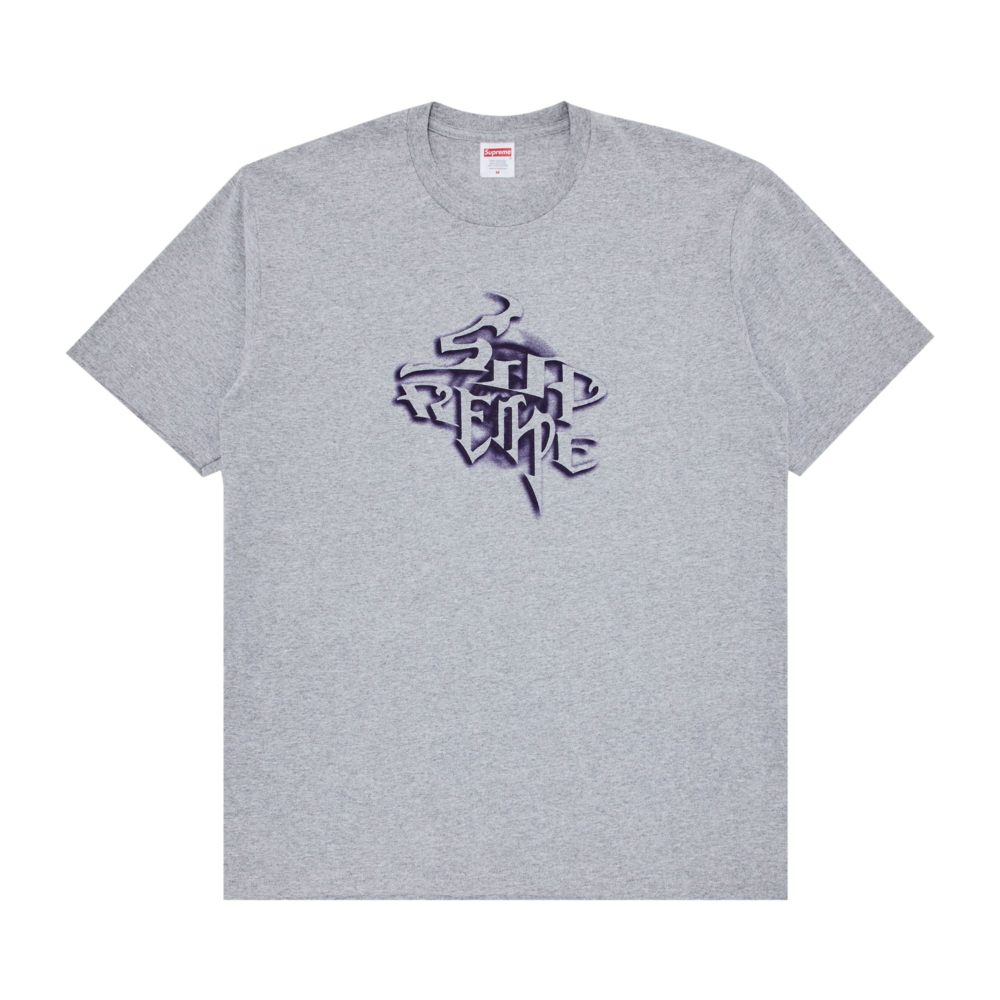 Pre-owned Supreme Smoke Tee 'heather Grey' | Men's Size M In Gray
