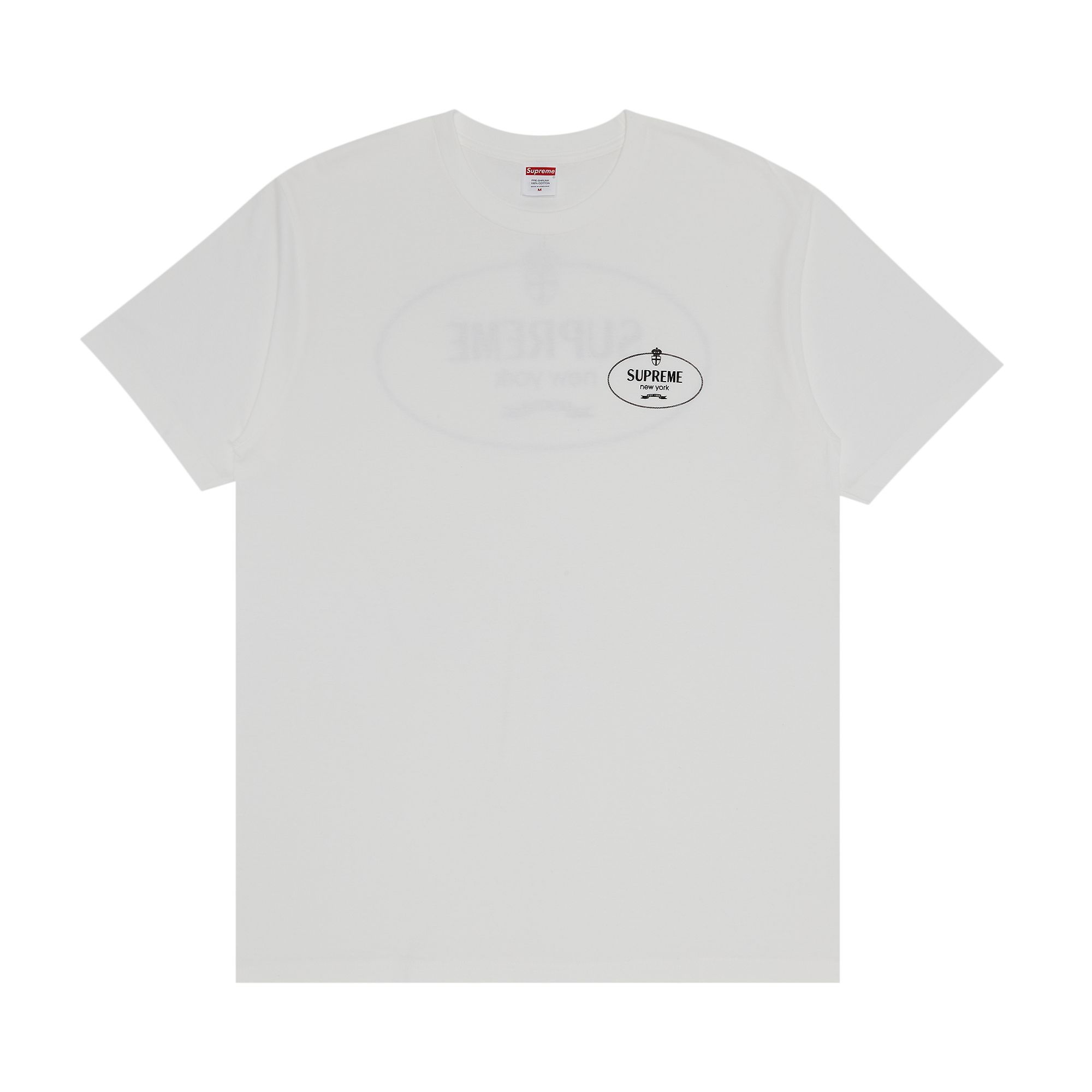 Pre-owned Supreme Crest Tee 'white' | Men's Size L