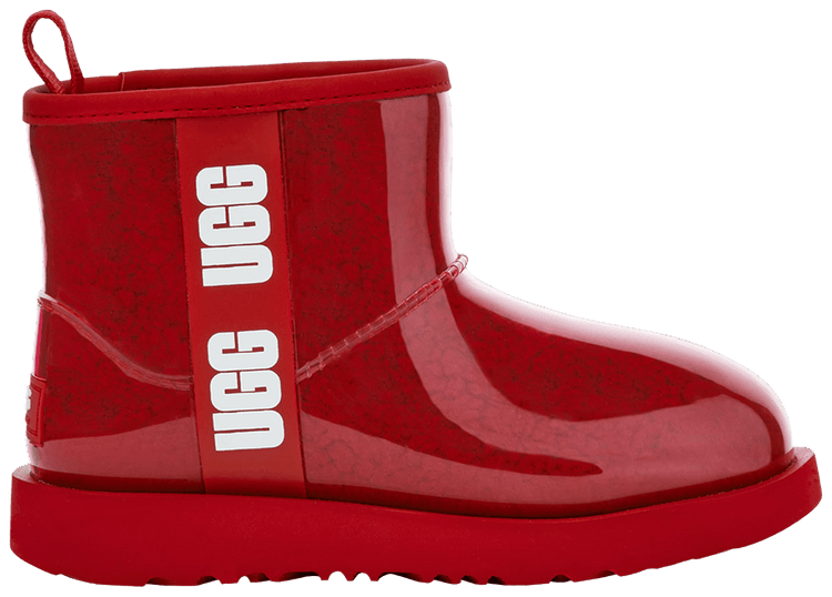 UGG Wmns Classic Clear Mini Boot Samba Red